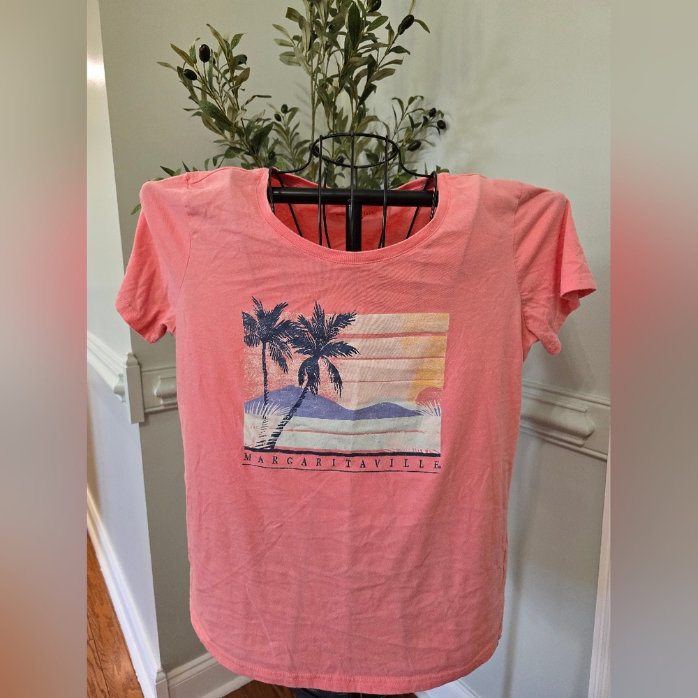 Pink Margaritaville Graphic T-Shirt